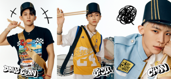 ▲티오원 동건∙찬∙지수(사진 = 웨이크원 제공)