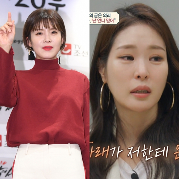 ▲장도연(왼쪽), 미자(사진=비즈엔터DB(왼쪽), 채널A 방송화면)