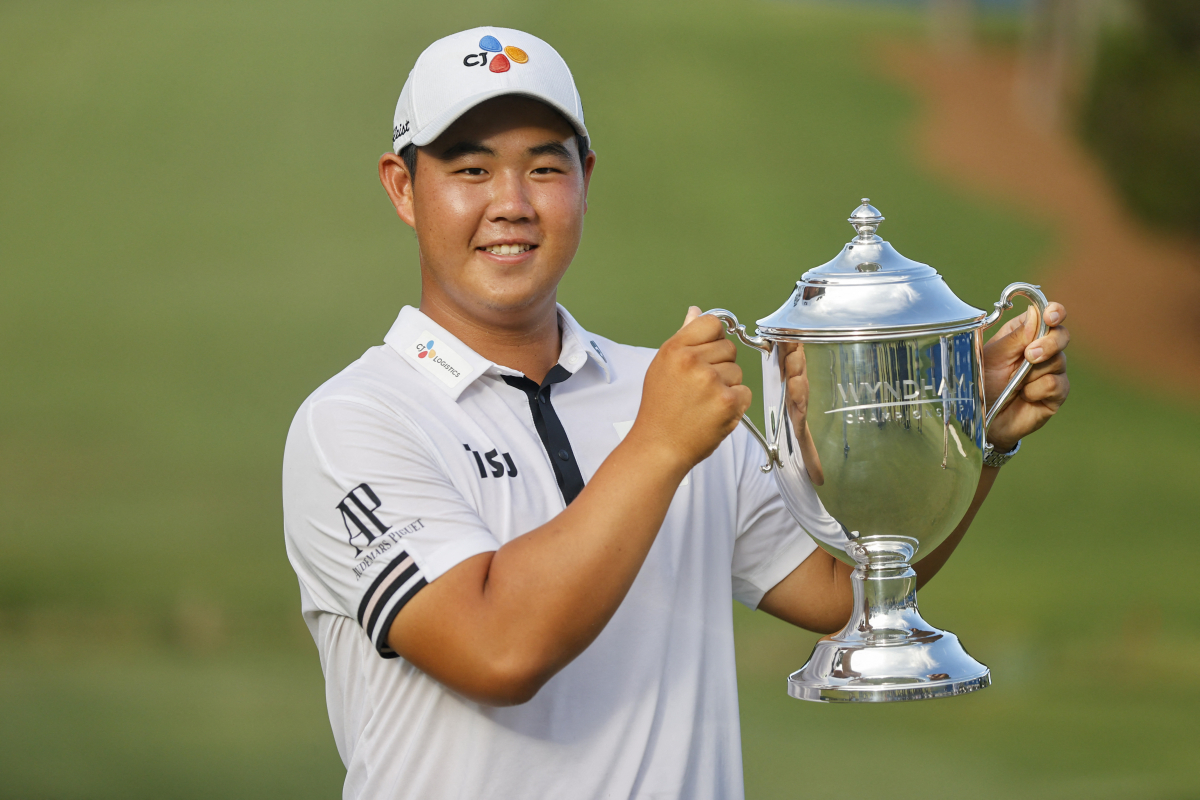 ▲PGA 투어 한국인 최연소 우승자 김주형(로이터/연합뉴스)