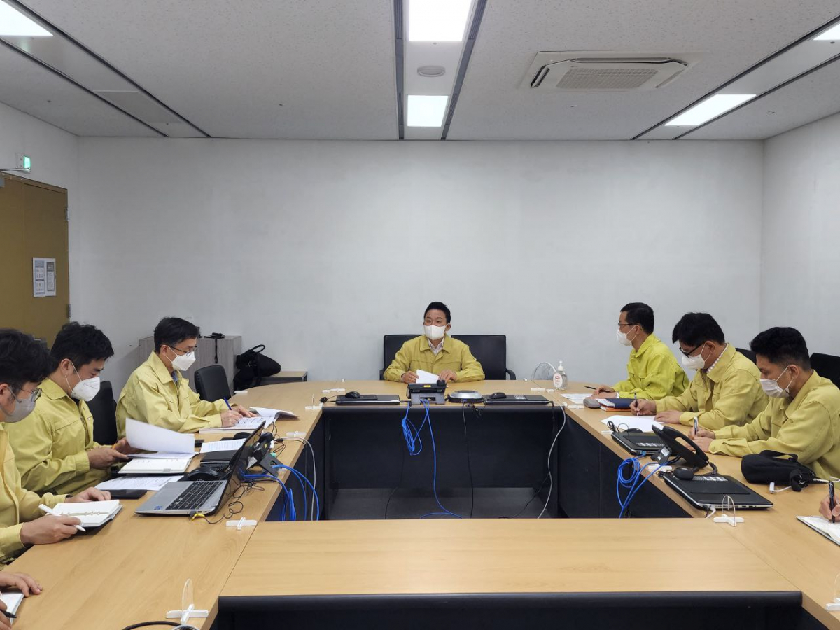 ▲원희룡 국토교통부 장관이 9일 중부지방에 내린 폭우로 안전사고가 발생하지 않도록 철저히 대응을 주문했다. (사진제공=국토교통부)