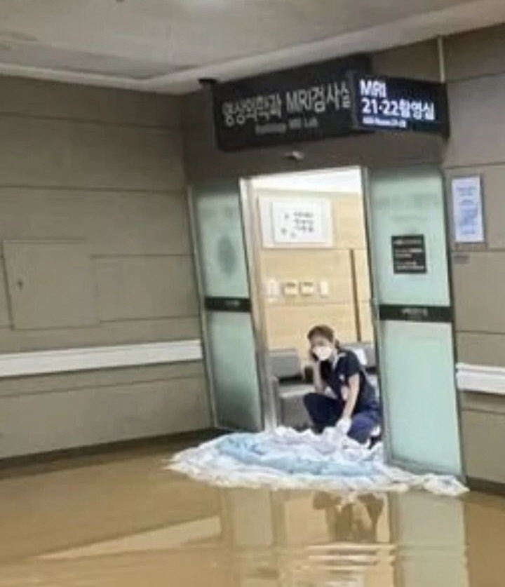 ▲강남 대형병원 침수 피해(연합뉴스)
