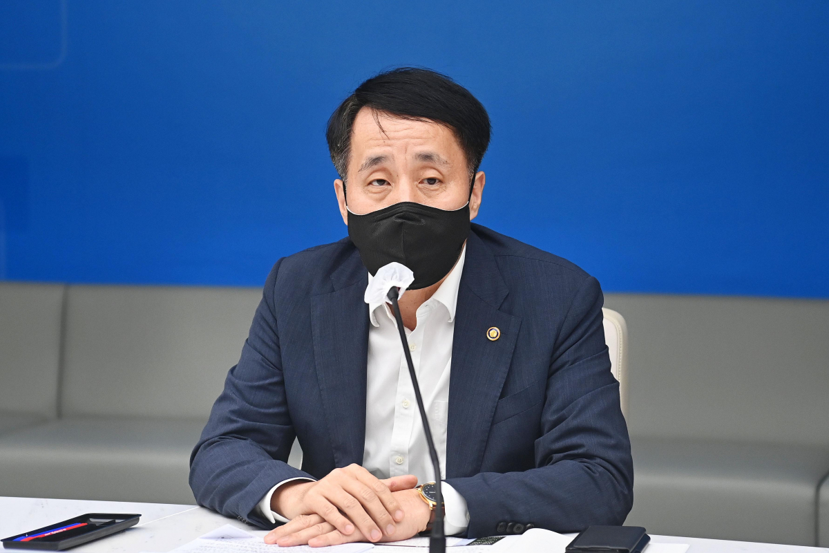 ▲장영진 산업통상자원부 1차관이 3일 오후 서울 중구 대한상의에서 열린 제1차 사업재편-정책금융 연계 전략회의에 참석해 발언하고 있다. (사진=산업통상자원부 제공)