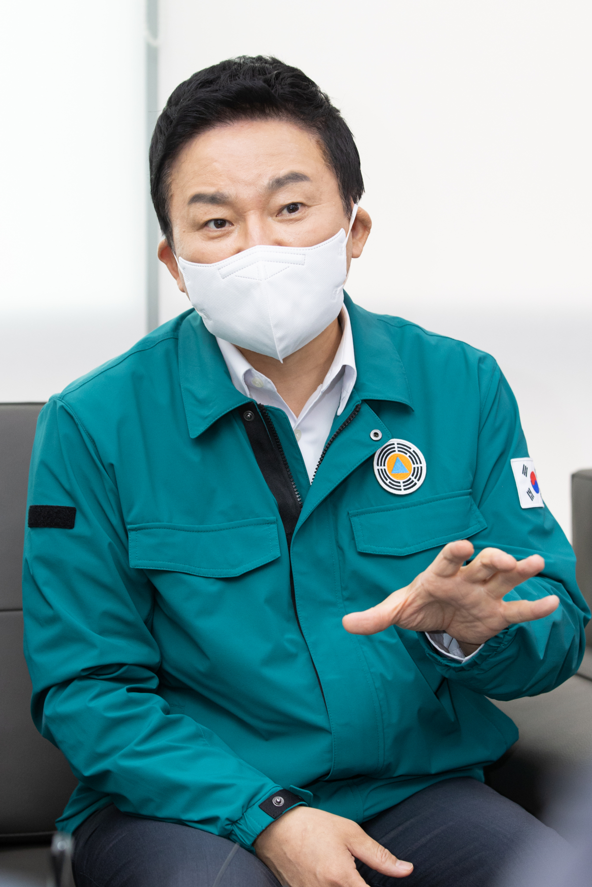 ▲원희룡 국토교통부 장관이 23일 오전 기자실에서 1기 신도시 관련 설명을 하고 있다. (사진제공=국토교통부)