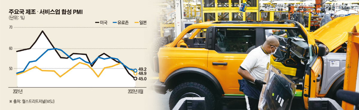 ▲미국 미시간주 웨인의 주문형 생산 공장에서 노동자가 차량을 조립하고 있다. 웨인/AP뉴시스
