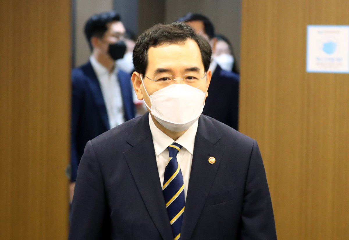 ▲이창양 산업통상자원부 장관이 25일 오전 서울 중구 대한상공회의소에서 열린 미국의 반도체, 전기차 지원법 대응 업계 간담회에 참석하고 있다. (뉴시스)