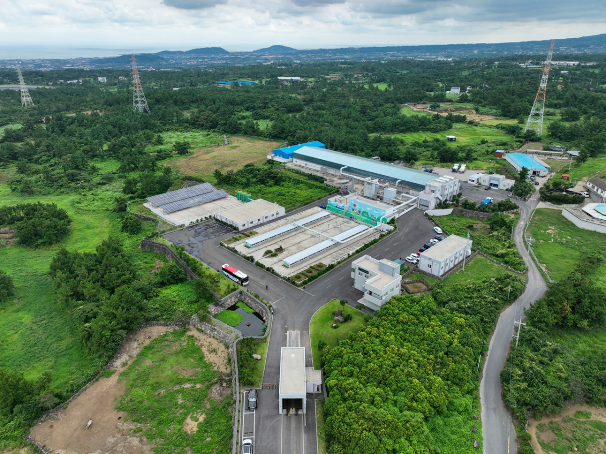 ▲제주양돈농협의 가축분뇨 공동자원화시설. (사진=공동취재단)