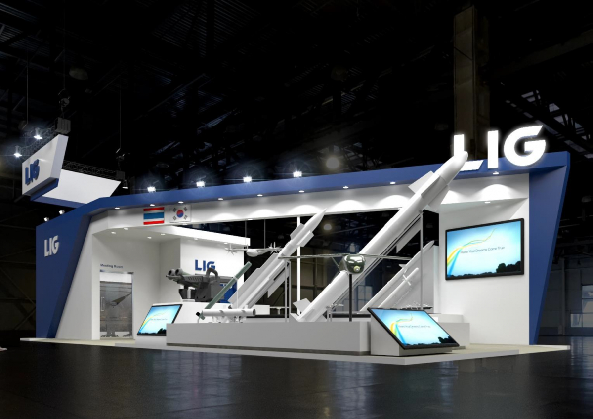 ▲'Defense & Security 2022' 내 LIG넥스원 홍보전시관 조감도 (사진제공=LIG넥스원)