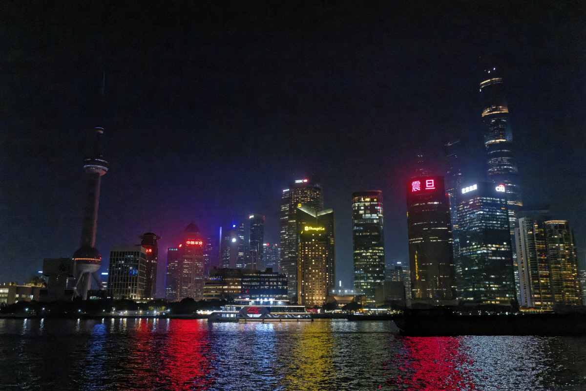 ▲중국 상하이에서 22일 빌딩들이 보인다. 상하이/EPA연합뉴스