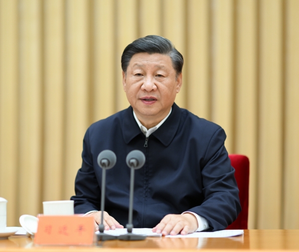 ▲시진핑 중국 국가주석이 지난달 27일 회의를 주재하고 있다. 베이징/신화뉴시스
