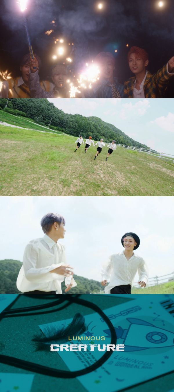 ▲루미너스 수록곡 'Creature' 프리뷰 비디오(사진 = 루미너스 공식 SNS 제공)