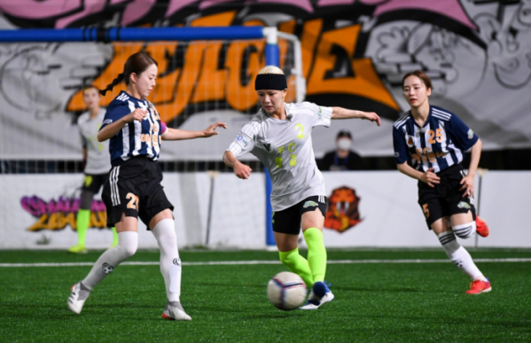 ▲'골때녀' 탑걸 대 아나콘다(사진제공=SBS)