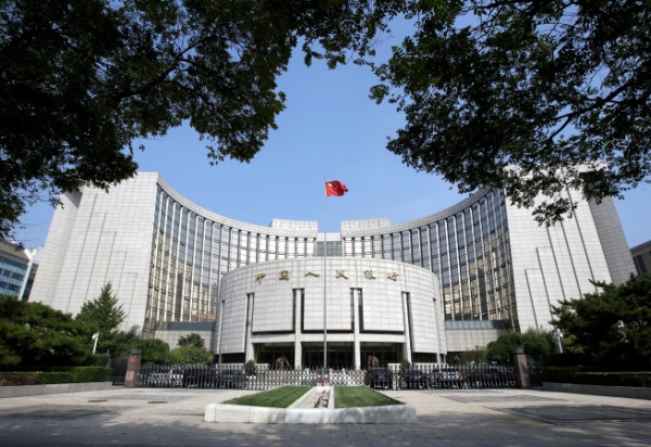 ▲중국 중앙은행인 인민은행 청사. 베이징/로이터연합뉴스
