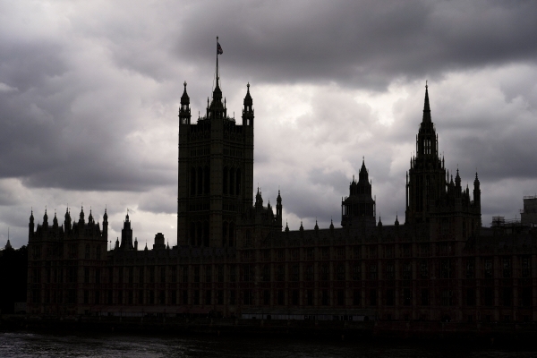 ▲영국 런던에 지난달 22일 빅토리아 타워와 국회의사당이 보인다.
 ( 런던/AP뉴시스)