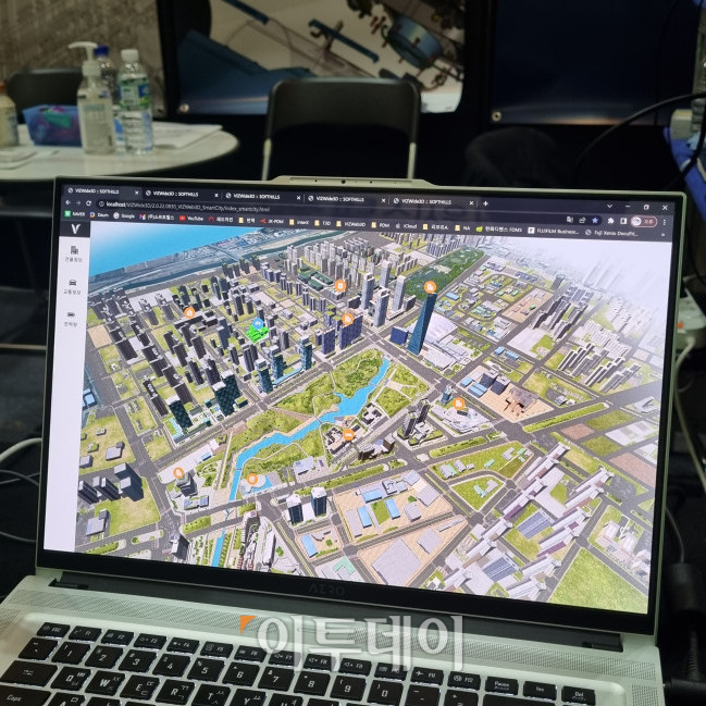 ▲'3D 모델링' 기술을 적용한 인천 송도국제도시 (박민웅 기자 pmw7001@)