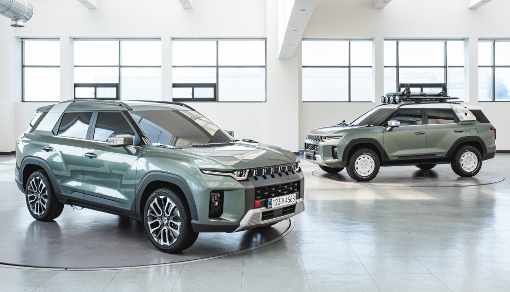 ▲경기도 평택시 쌍용자동차 본사 중앙연구소에 토레스가 전시되어 있다. (조현호 기자 hyunho@)