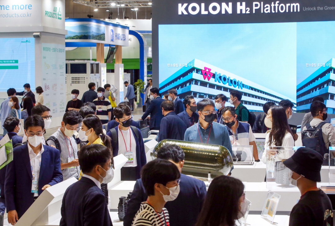 ▲지난달 31일부터 이달 3일까지 진행된 H2 MEET 2022 전시장 전경. (사진제공=H2 MEET 조직위원회)