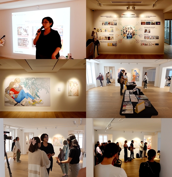 ▲한국 웹툰 전시회 ‘2022 EXPOSITION K-WEBTOON’(사진제공=락킨코리아)