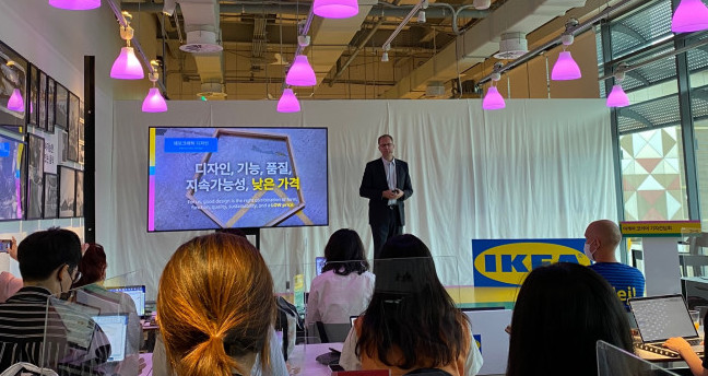 ▲이케아 코리아는 9월 시작되는 2023(2022년 9월∼2023년 8월) 회계연도를 맞아 14일 경기도에 위치한 이케아 광명점에서 간담회를 열고 지난해 주요 성과와 올해 새로운 비즈니스 전략을 발표했다.  (sorahosi@)