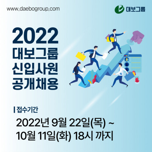 ▲2022 대보그룹 신입사원 공개채용 포스터 (자료제공=대보그룹)