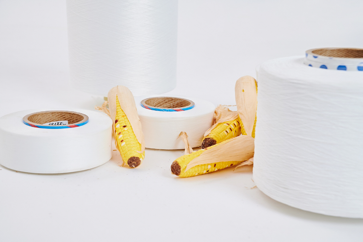 ▲옥수수 원료 스판덱스 ‘크레오라 바이오베이스드.
 (사진=효성티앤씨)