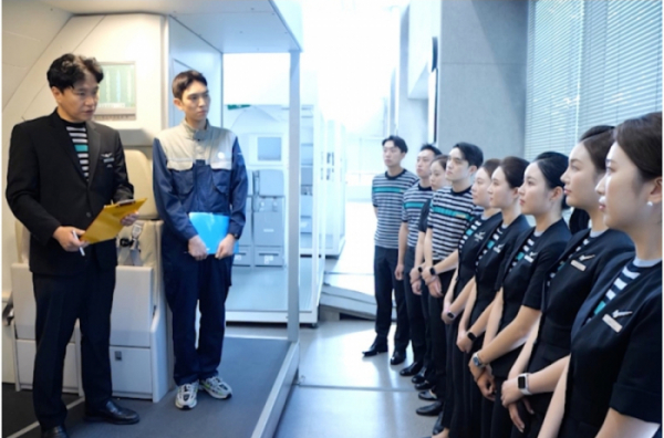 ▲에어서울 교육 현장(사진제공=KBS)