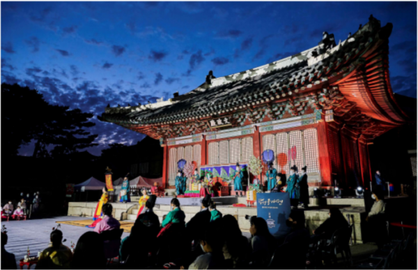 ▲2022년 상반기 개최된 창경궁 야연의 행사 모습 (문화재청)
