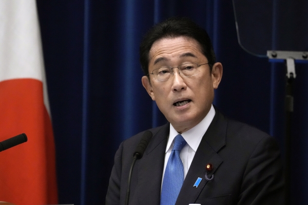 ▲기시다 후미오 일본 총리가 지난달 31일 기자회견을 하고 있다. 일본/AP뉴시스
