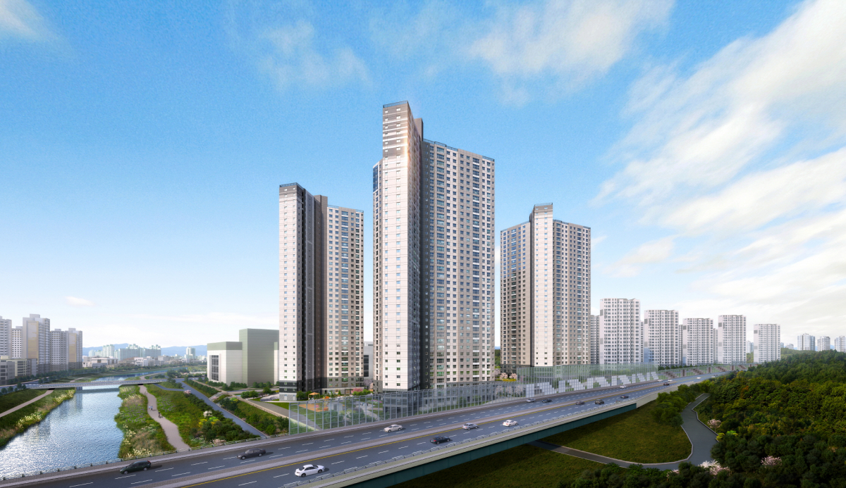 ▲원주혁신도시 유승한내들 더스카이 투시도 (자료제공=유승종합건설)