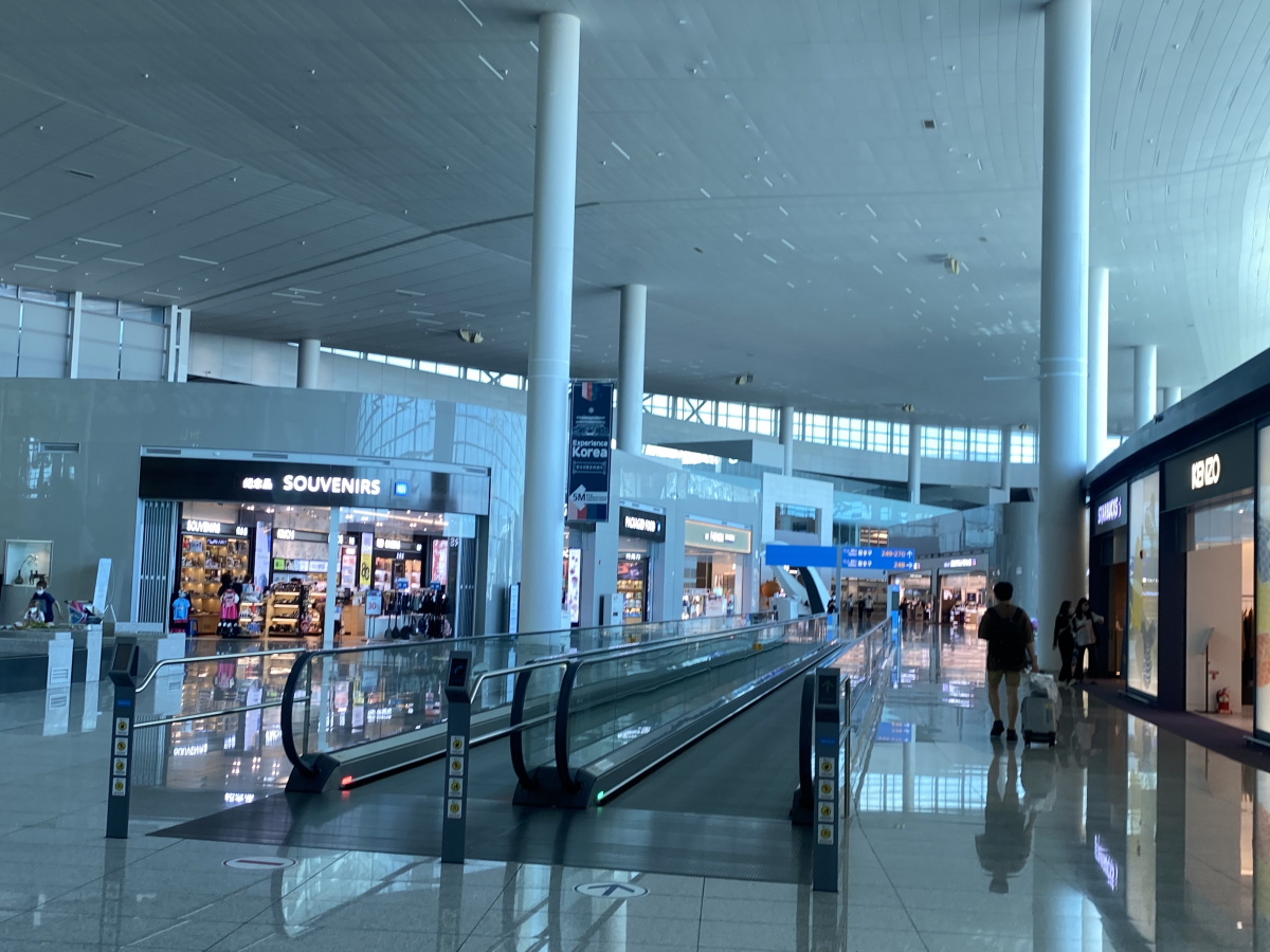 ▲한산한 인천공항 제2터미널. (김혜지 기자 heyji@)