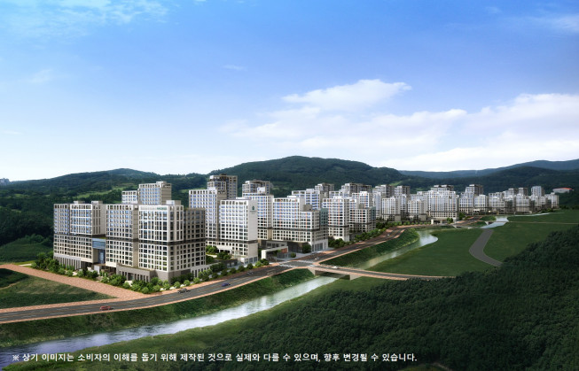 ▲현대건설 컨소시엄 '동탄 파크릭스' 투시도. (자료제공=현대건설)