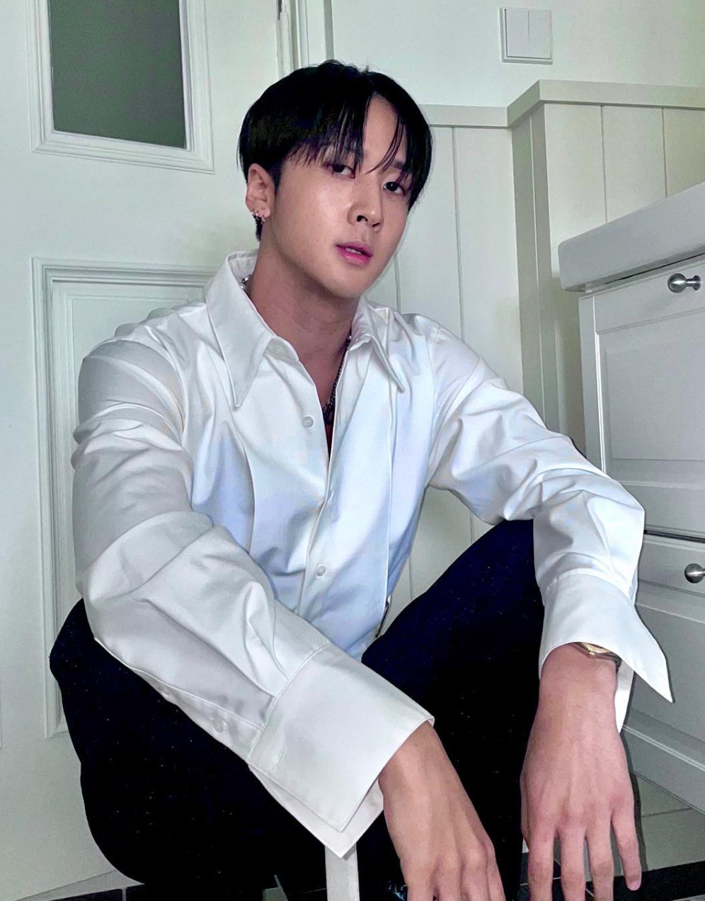 ▲라비 입소. (출처=라비SNS)