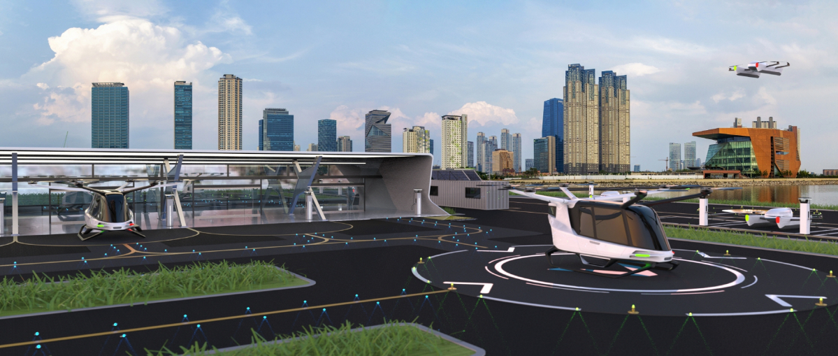 ▲대우건설 컨소시엄이 제시한 버티포트 예상안 (자료제공=대우건설)