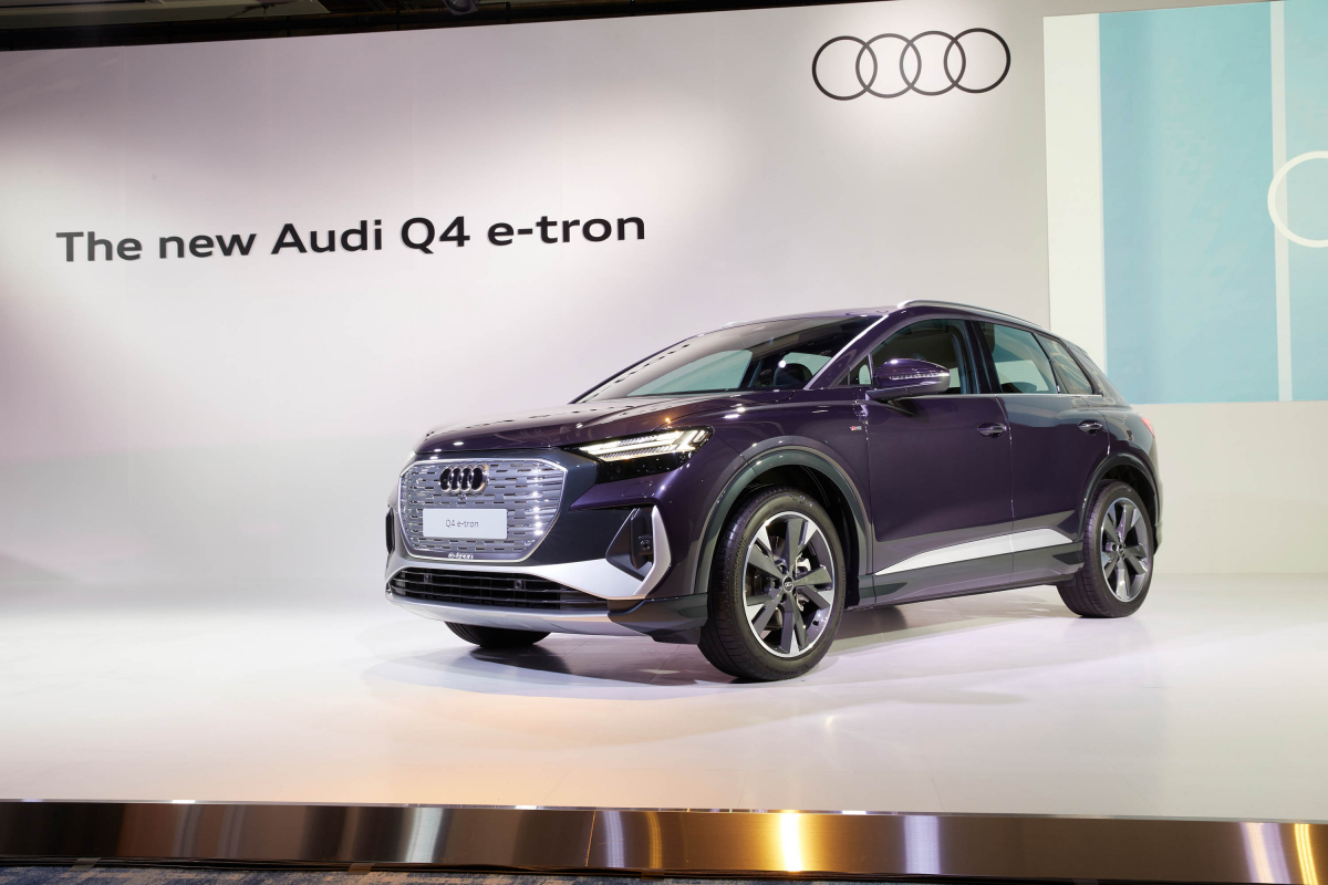 ▲아우디코리아가 지난달 16일 출시한 'Q4 e-트론'. 가격은 약 6000만 원이다. (사진제공=아우디코리아)