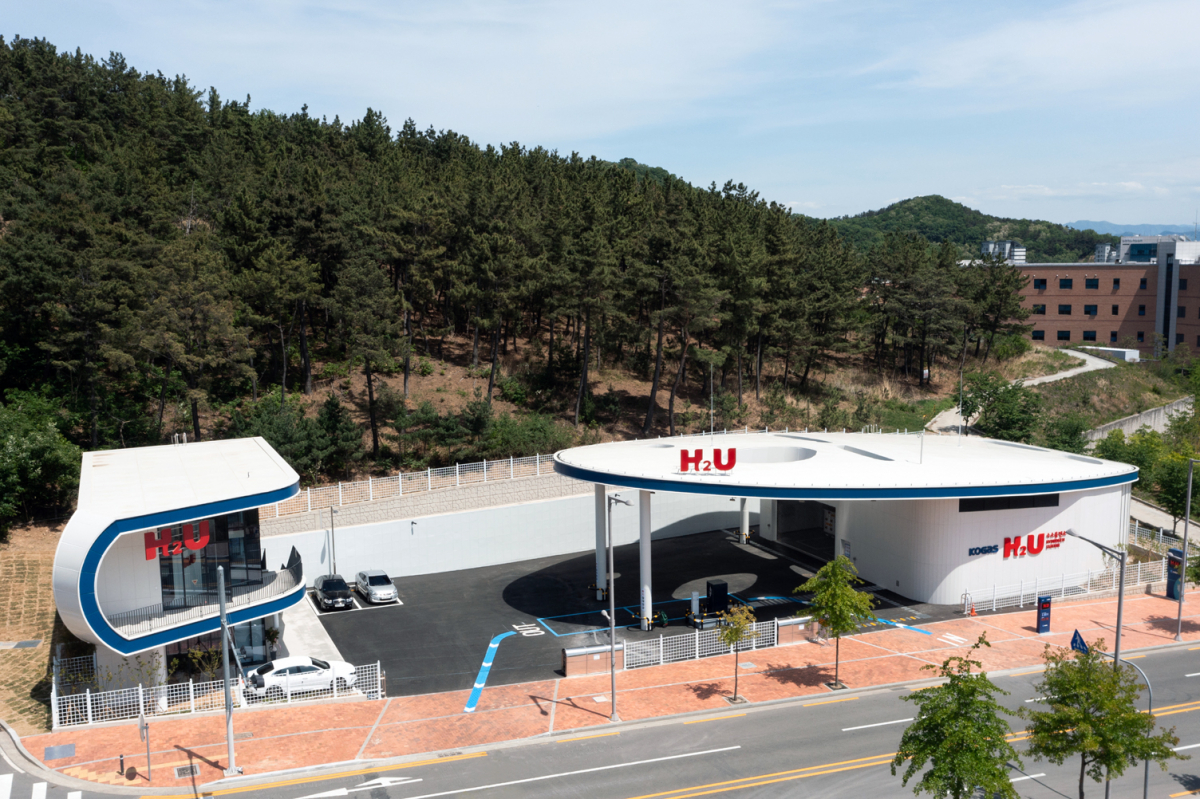 ▲대구 혁신도시 H2U 수소충전소 모습. (사진제공=한국가스공사)