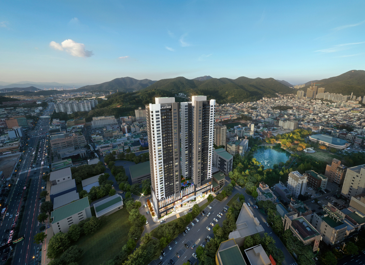 ▲'쌍용 더 플래티넘 여수35' 조감도 (자료제공=쌍용건설)