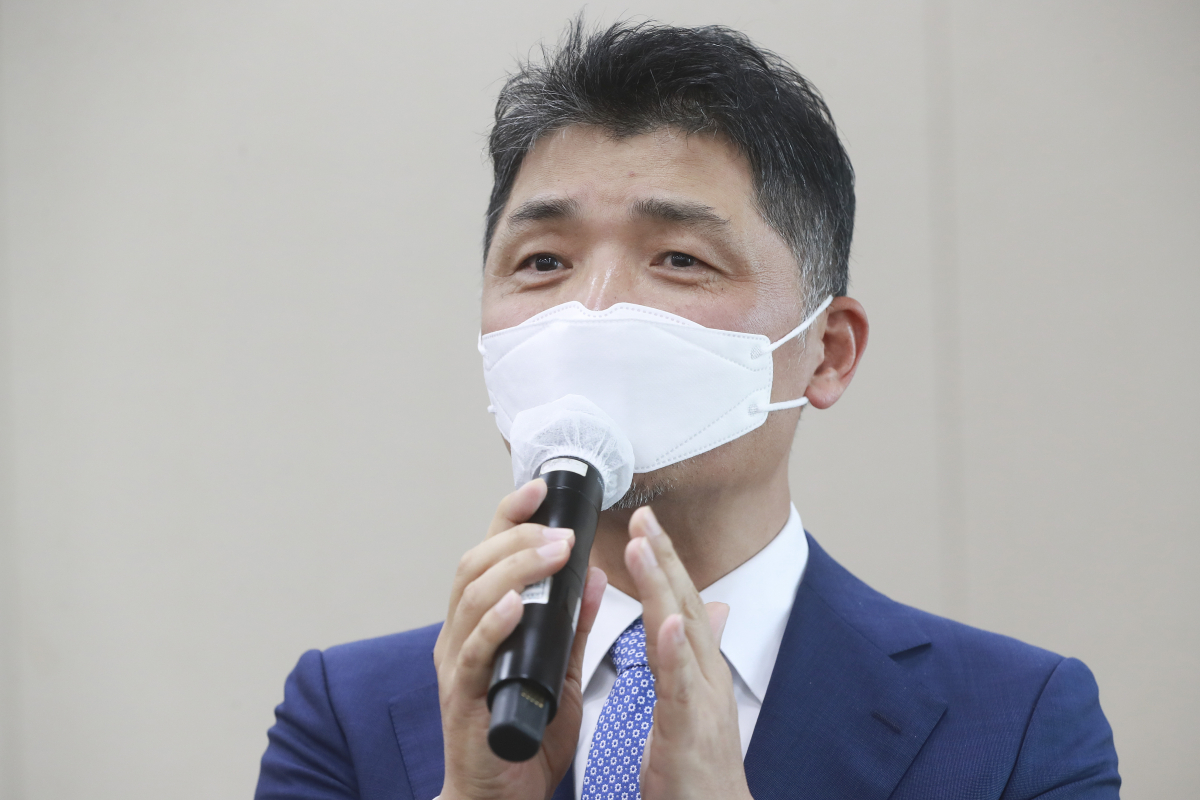▲김범수 카카오 미래이니셔티브 센터장.  (공동취재사진)
