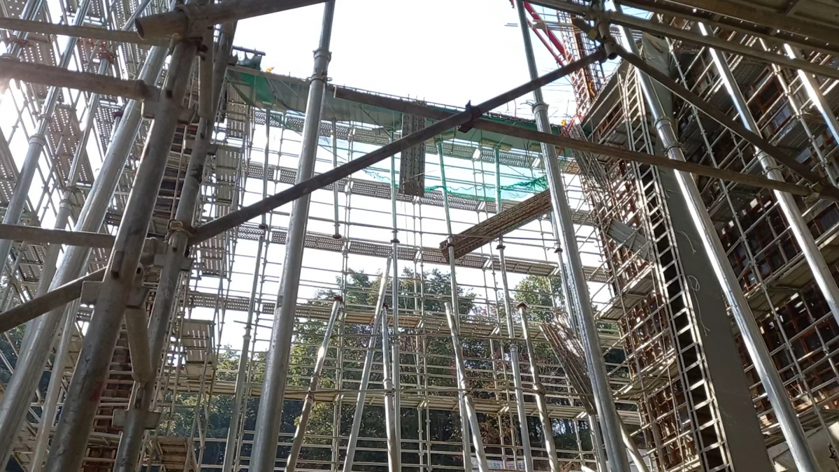 ▲경기 안성시 원곡면 외가천리 일대 사고가 발생한 공사현장 모습. (연합뉴스)