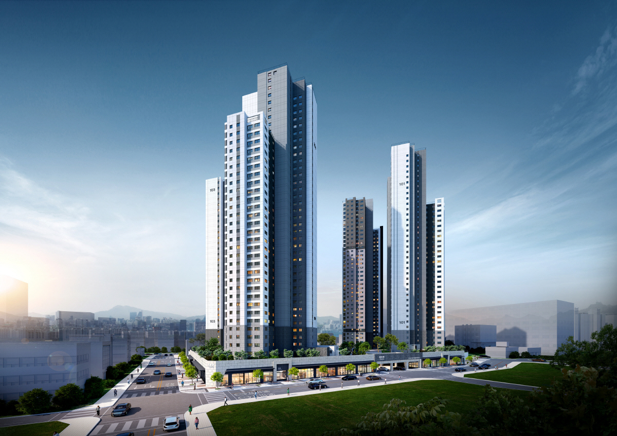 ▲‘문수로 금호어울림 더 퍼스트’ 투시도(자료제공=금호건설)
