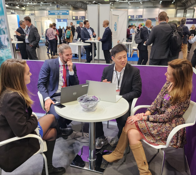 ▲유유제약 유원상 대표이사가 독일 라이프치히에서 열린 바이오유럽에 참석했다. (사진제공=유유제약)