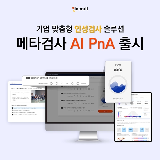 ▲기업 맞춤형 인성검사 솔루션 ‘메타검사 AI PnA’ 출시 (인크루트)