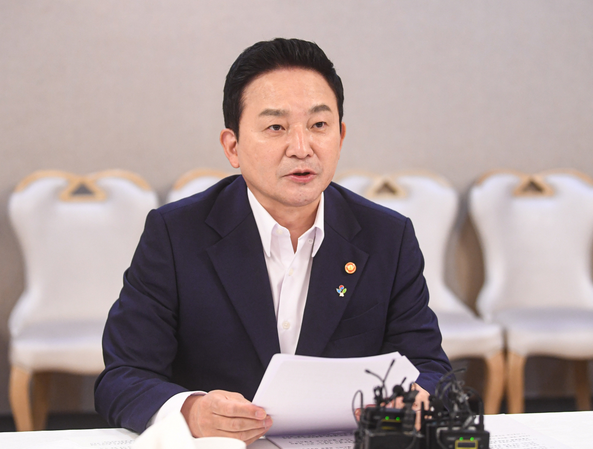 ▲원희룡 국토부 장관이 21일 정부서울청사에서 열린 윤석열 정부 첫 부동산 관계장관회의에서 발언하고 있다. (연합뉴스)