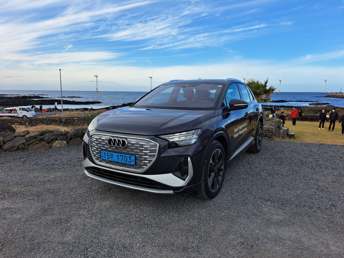 ▲아우디 Q4 스포트백 e-트론 (이민재 기자 2mj@재)