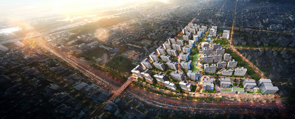 ▲수진1구역 단지 전체 조감도 (자료제공=대우건설)