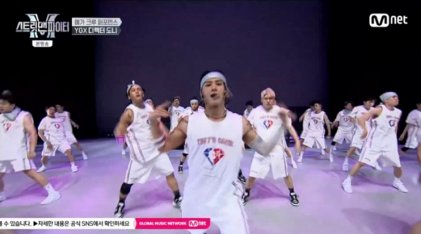 ▲YGX 메가크루 미션(사진=Mnet 방송화면 캡처)