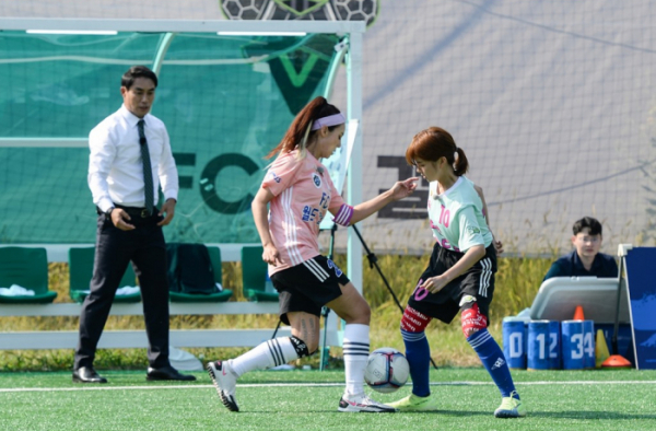 ▲'골때녀' 발라드림 대 월드클라쓰(사진제공=SBS)