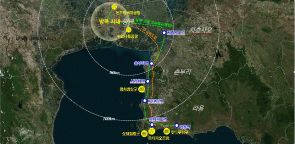 ▲태국 동부경제회랑 위치도.  (자료제공=LH)