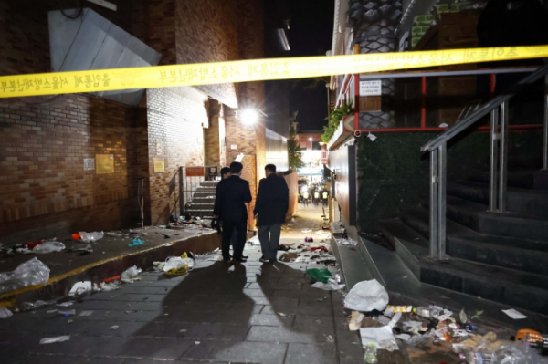 ▲이태원 압사 사고 현장(이투데이DB)