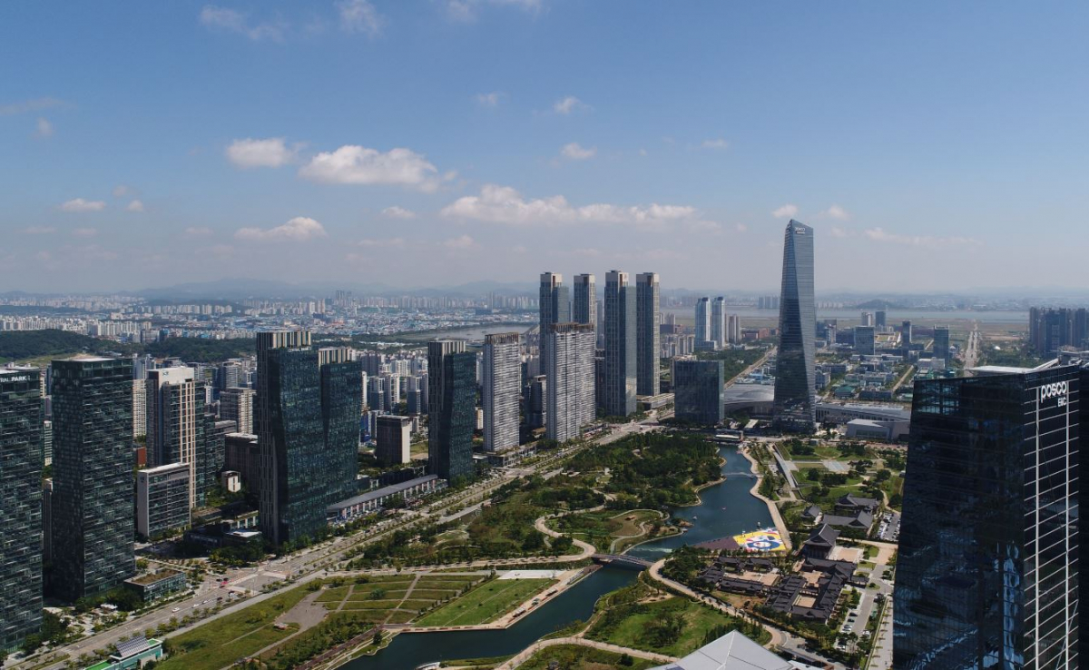 ▲송도국제업무도시 전경