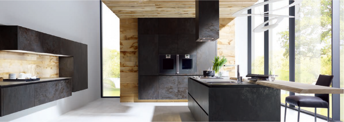 ▲독일 주방가구 브랜드인 ‘알노’ 적용 모습. (사진제공=롯데건설)