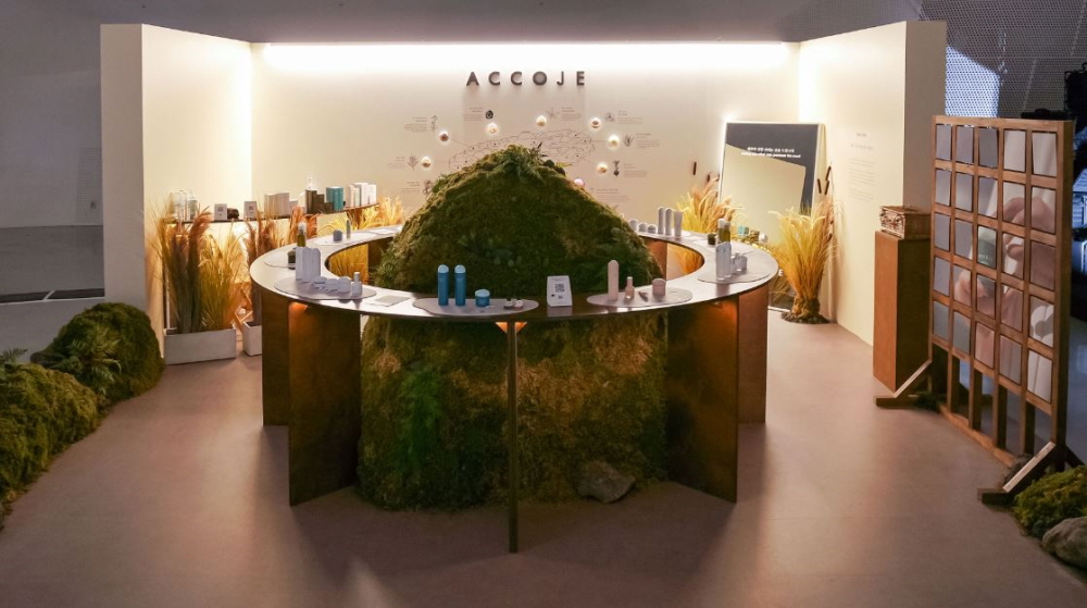 ▲아꼬제 가든 컨셉으로 꾸며진 아꼬제 부스. (사진제공=아꼬제)